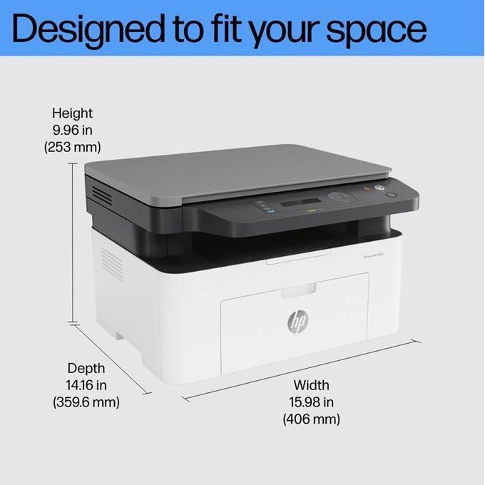 Hp LaserJet ProMFP136a Multifunction All in One Printer