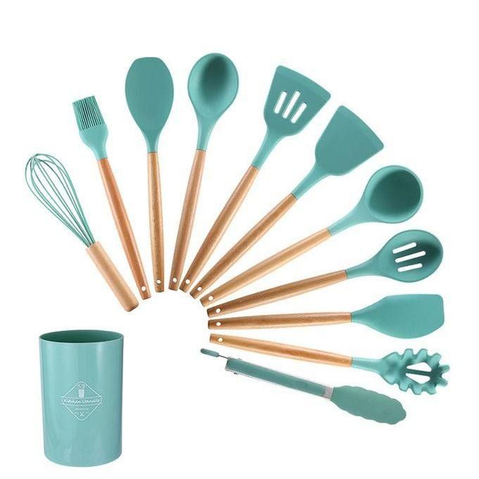Kitchen Utensils Set 12Pcs Silicone Non-stick Cooking