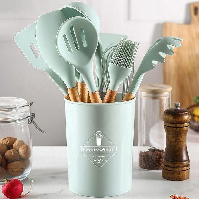 Kitchen Utensils Set 12Pcs Silicone Non-stick Cooking