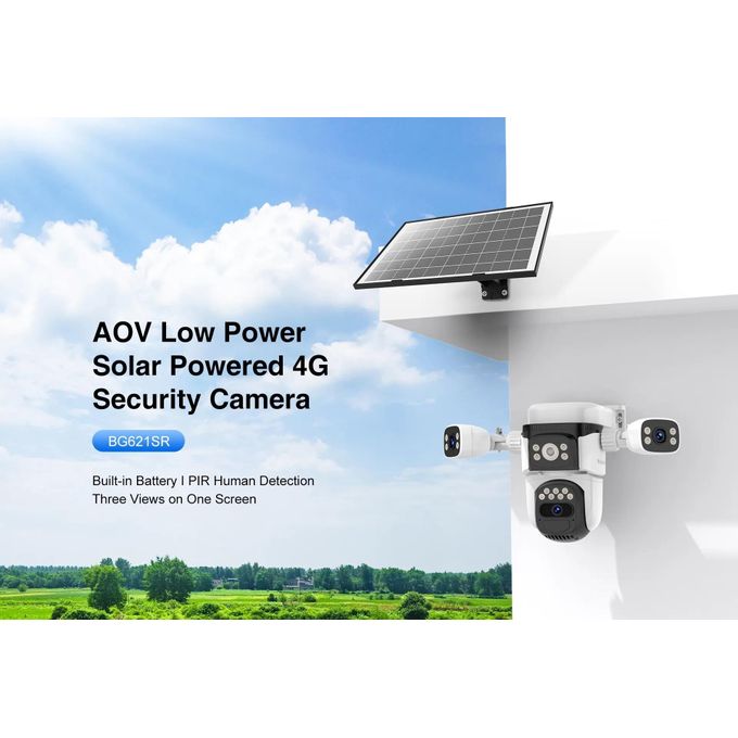 Vstarcam BG621DR Solar Panel, Outdoor 4G Battery, Real 3LensCamera