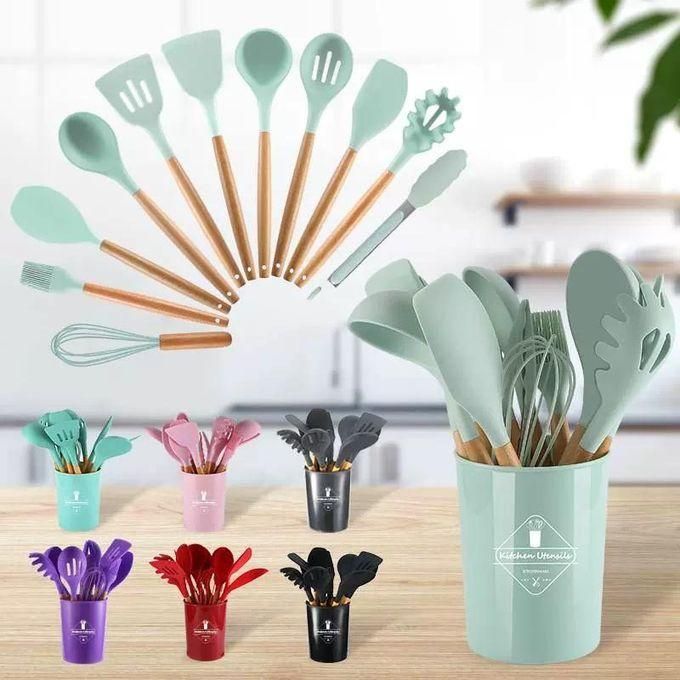 Kitchen Utensils Set 12Pcs Silicone Non-stick Cooking