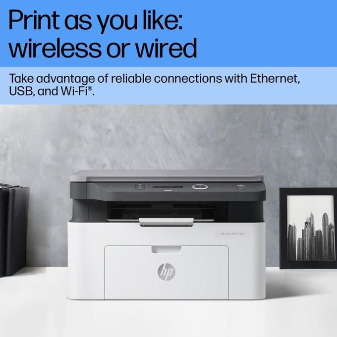 Hp Laser MFP 136w - Wireless All-in-One Printer