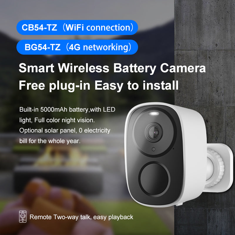smart Solar wireless CCTV Camera - white